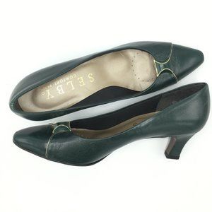 Elegant vintage SELBY Leather Pumps SZ 7/7.5